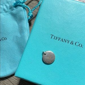 Tiffany H initial pendant